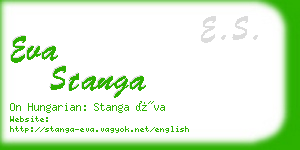 eva stanga business card